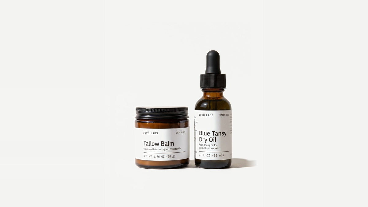 Balm + Oil Set: Tallow Balm 50 g and Blue Tansy Dry Oil 30 mL