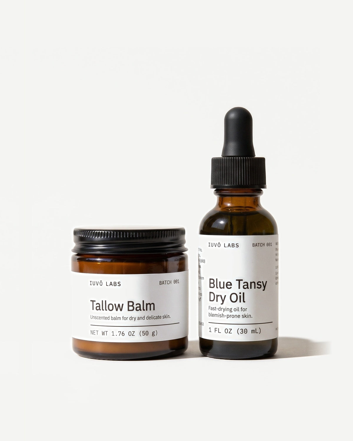 Balm + Oil Set: Tallow Balm 50 g and Blue Tansy Dry Oil 30 mL